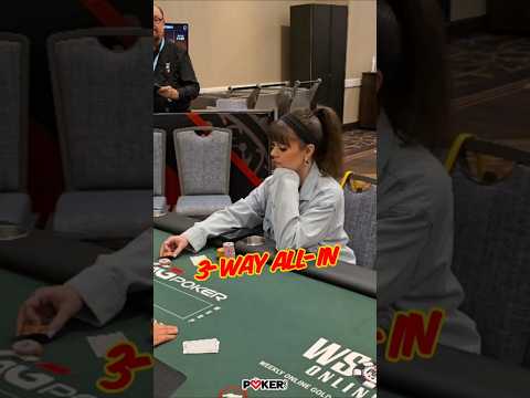 Annette Obrestad shoves for tournament life and nobody wants the pot 👉👈