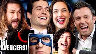 Justice League Cast Continuously Trolls Avengers - Hilarious Trash Talk video