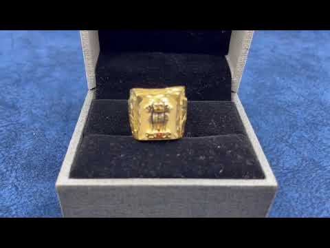 Male a-469 gold forming mudra men ring a-469, 9 gm (approx)