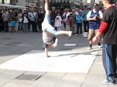 Breakdancers in the streets of Austria