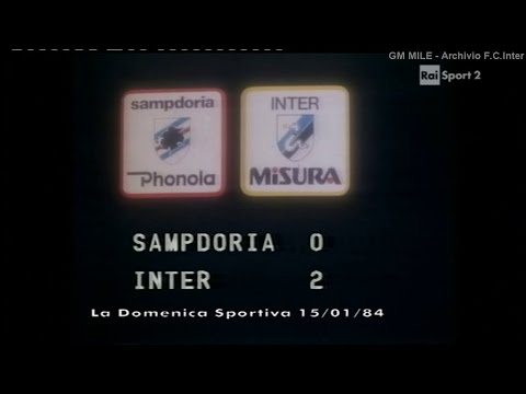 1983-84 (16^ - 15-01-1984) Sampdoria-INTER 0-2 [Serena,Aut.L.Pellegrini] Servizio D.S.RaiSport2