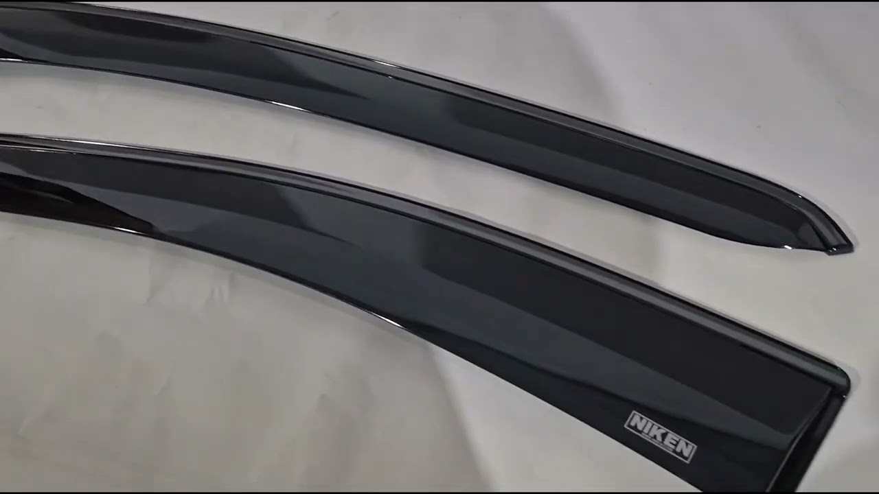 Ford Connect 2021– Okenní deflektory s černou lištou Niken Luxury (4 ks) Video 1