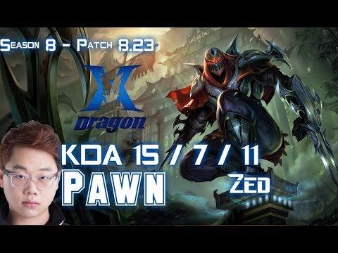 KZ Pawn ZED vs YASUO Mid - Patch 8.23 KR Ranked