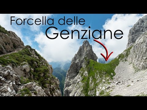 Forcella della Genziane, via normale al monte Avanza. (video dal drone)
