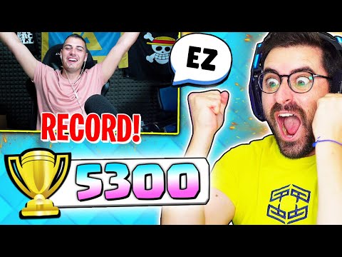 GRAX MAKES ME BEAT MY CLASH ROYALE RECORD! (crazy matches 😯)