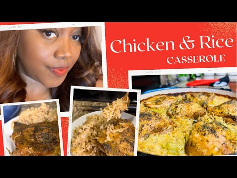 Easy Oven Baked Chicken and Rice Casserole