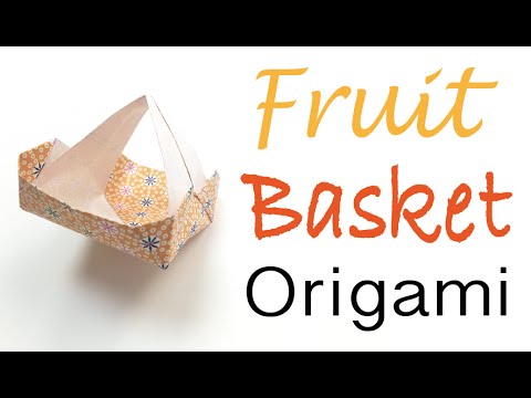 Origami Paper Fruit Basket Bag - Origami Kawaii〔#055〕
