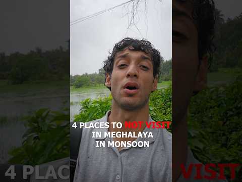 Recommending 4 places on Meghalaya to avoid in Monsoon  #ashortaday #travel #ytshorts