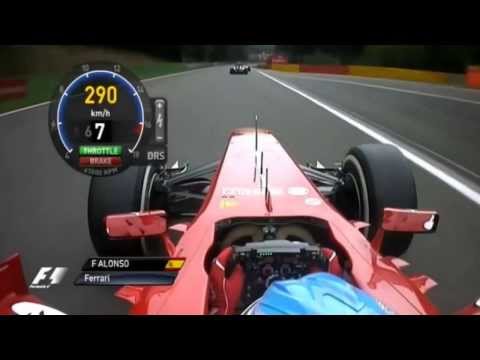 F1 Belgium 2013   Fernando Alonso Onboard Start + First Laps HD 1