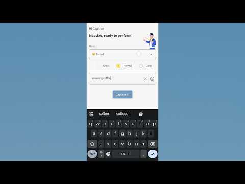 Caption Maestro: AI tool
