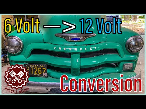 Episode 6: 6 Volt to 12 Volt Conversion! // Chevy 3100 Project