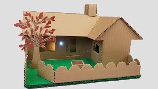 Building cardboard House -Garden Villa - Dream-house