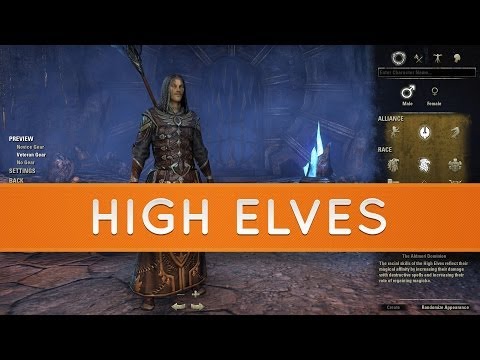 The Elder Scrolls Online: Races - High Elves | Altmer