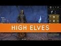 The Elder Scrolls Online: Races - High Elves | Altmer ...