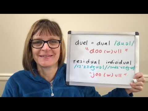 How to Pronounce Dual, Duel, Residual and Individual (American vs  British English) /u/ /ju/ /dʒu/