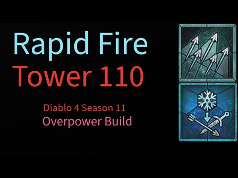 Rapid Fire Tower 110 Rogue Build Diablo 4 Season 11