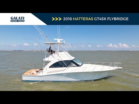 Hatteras GT45X Flybridge video