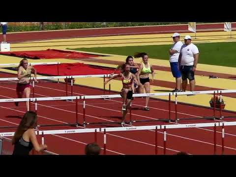 100 m-es gátfutás leány V. korcsoport 2. időelőfutam (lassítva)