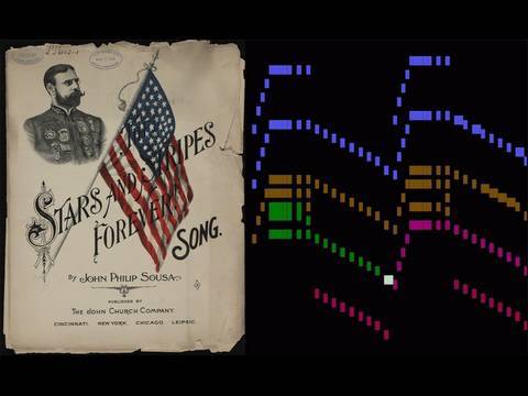 Sousa, Stars and Stripes Forever, animated piccolo