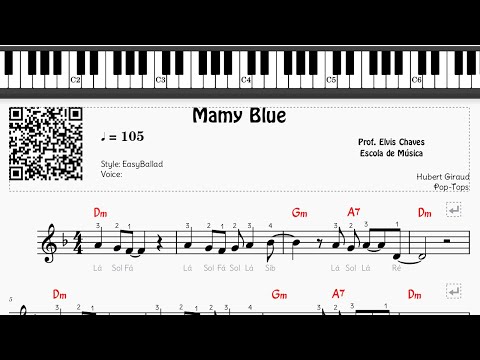🎼 Mamy blue - 6579 - Pop-Tops - Tutorial Partitura Fácil