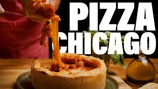 Receta fácil de PIZZA CHICAGO: el híbrido infame de pizza y tarta con cantidades ingentes de queso