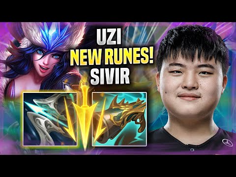 UZI WORLD CLASS SIVIR WITH NEW RUNES! - Uzi Plays Sivir ADC vs Draven! | Preseason 2022