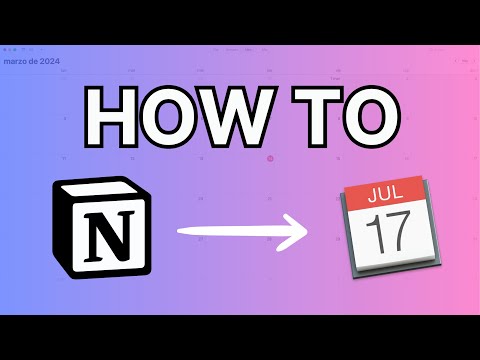 Notion to Calendar video preview