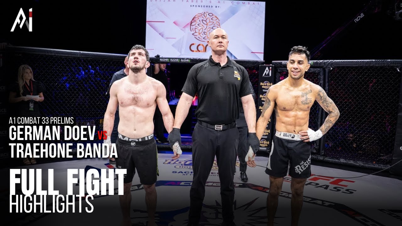 German Doev vs Traehone Banda | Amateur Bantamweight Championship | A1 Combat 33 Prelims