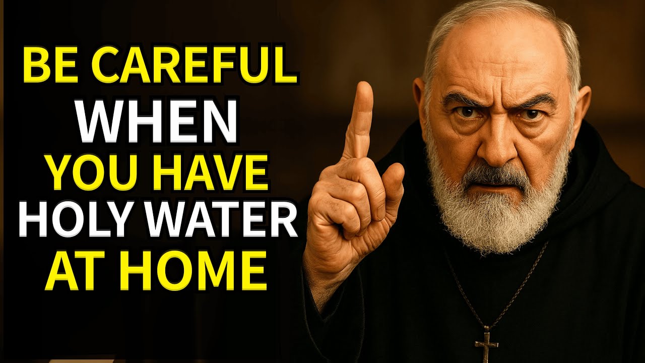 PADRE PIO WARNS: WHAT AWAITS THOSE WHO KEEP HOLY WATER AT HOME
