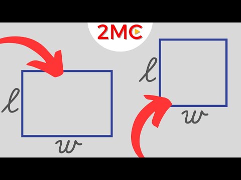 Part of a video titled How to Find the Area of a Square or Rectangle - YouTube