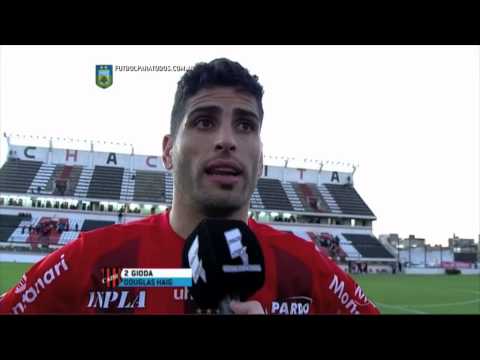 Gioda: "Llegamos con claridad". Chacarita 0 - Douglas Haig 0. Fecha 19. B Nacional 2015.‏