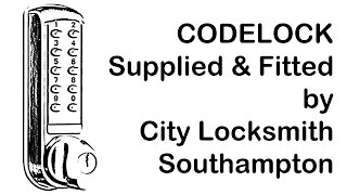 preview picture of video 'Codelock 02381 157857 Fitted by City Locksmith Southampton'