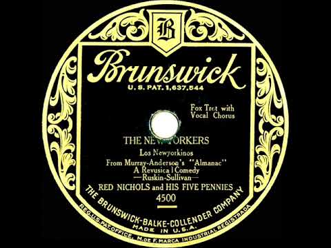 1929 Red Nichols - The New Yorkers (Red McKenzie, vocal)