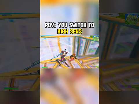Best High Sens Settings 😈 #fortnite