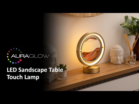 Auraglow LED Sandscape Table Touch Lamp - 3D Moving Sand Art