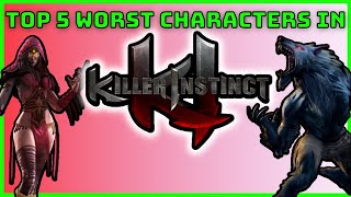 THE TOP 5 WORST CHARACTERS IN KILLER INSTINCT!