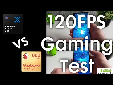 Exynos 2100 vs Snapdragon 888 120FPS/120Hz Gaming Test (Galaxy S21)