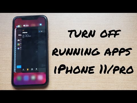 Turn off running apps iPhone 11/pro