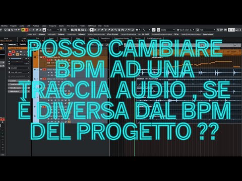 Mettere a tempo una traccia audio su un progetto con un bpm già impostato.