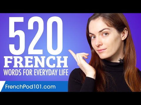520 French Words for Everyday Life - Basic Vocabulary #26