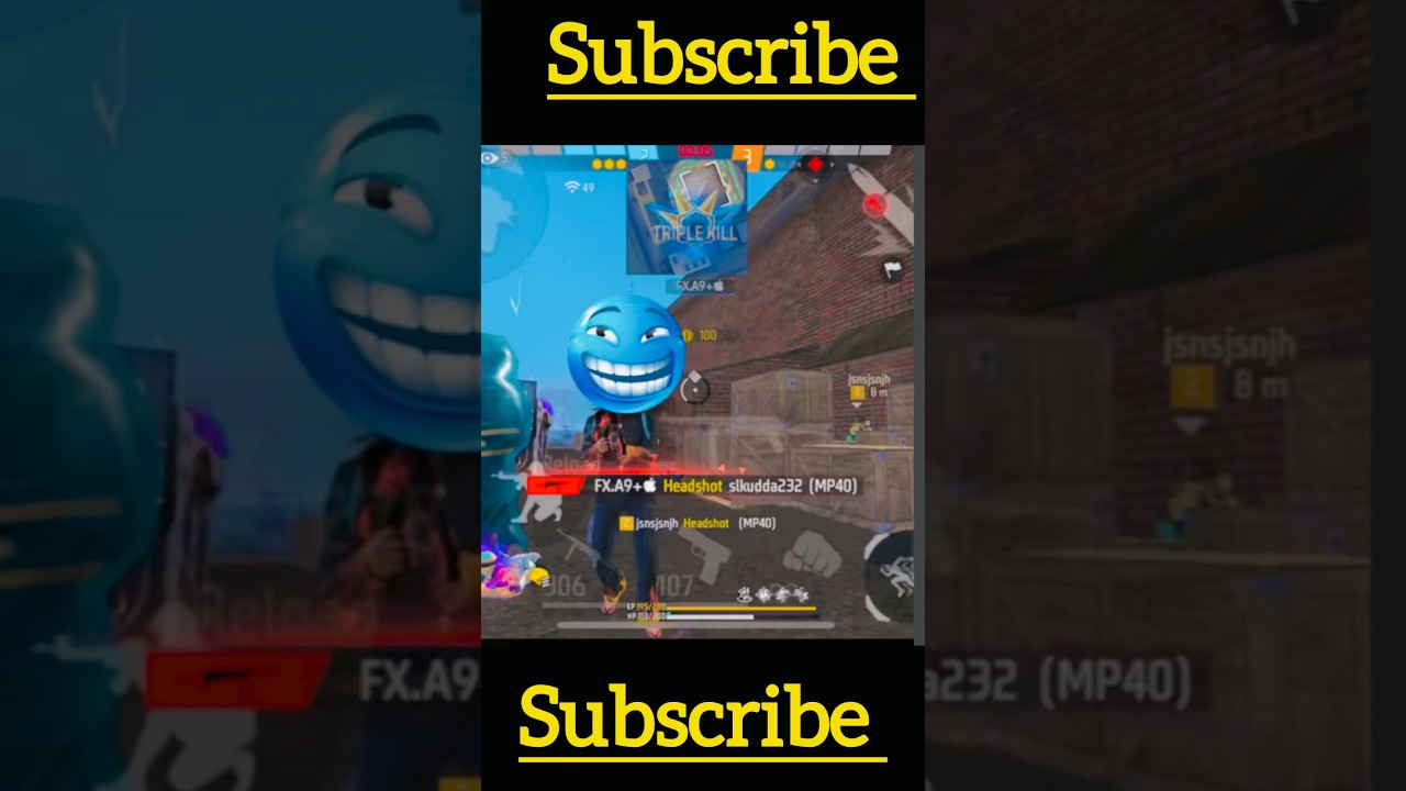 CS 1vs3 MP 40 only red number 🔥😱#freefire #foryou #funny #shorts #gfy #heypal  #friendslist