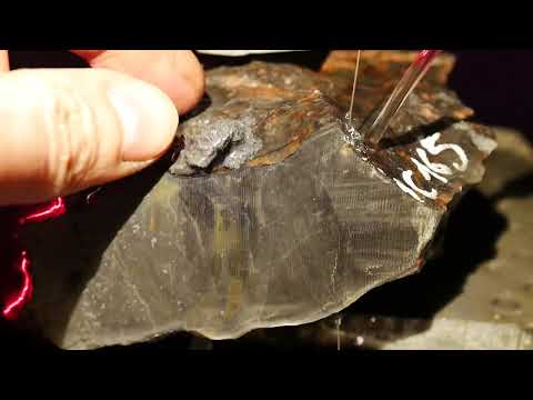 Meteorite MC 165 iron cutting