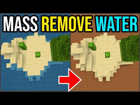 How To Mass Remove Water in Minecraft | PS4/Xbox/PE/Bedrock