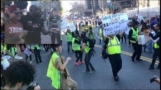 Women&#39;s March 2019 In Los Angeles! Yellow Vests, Jesse Lee Peterson, Fleccas &amp; Kyle Kashuv Fight!