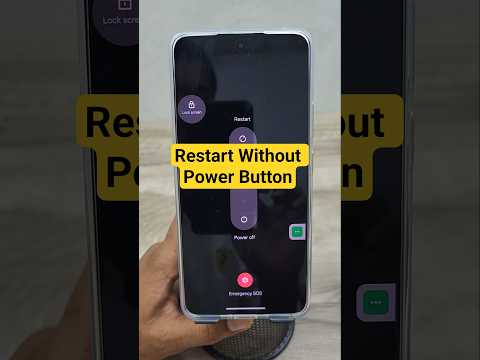 how to restart realme phone without power button #techshorts #quicktips #android