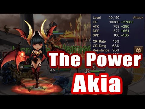【 Summoners War | Curry's RTA 】The Power Akia, endless sleep and increase cooltime!