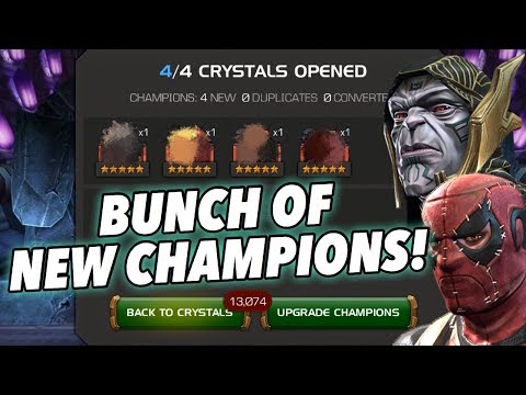 NEW 5-Star Champions! | 4x 5-Star Crystal Opening | Marvel Contest of Champions