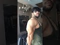 checking out my triceps...right after workout #bodybuilder #fitness #india #exercise #instagram