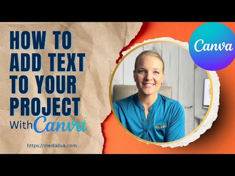 How to Add Text to Your Projects in Canva video thumbnail