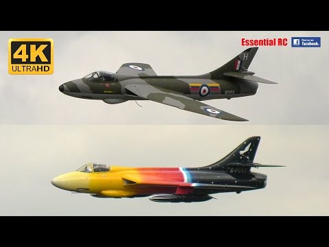 SUPER SCALE RC Hawker Hunter (DerJet) [*UltraHD and 4K*]